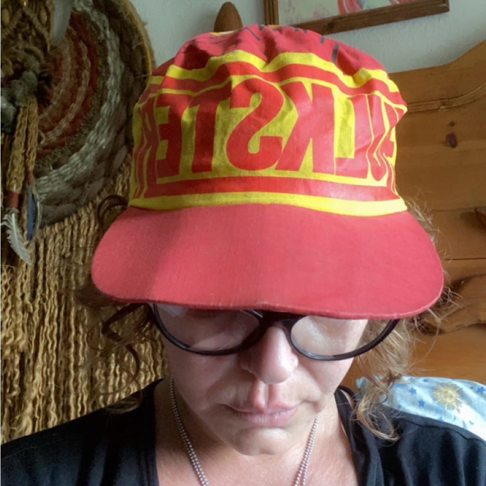 VTG 91’ WWF Hulk Hogan Hulkster Painters Cap hat. Elastic back. USA. 7.5”x 7” - Picture 13 of 14